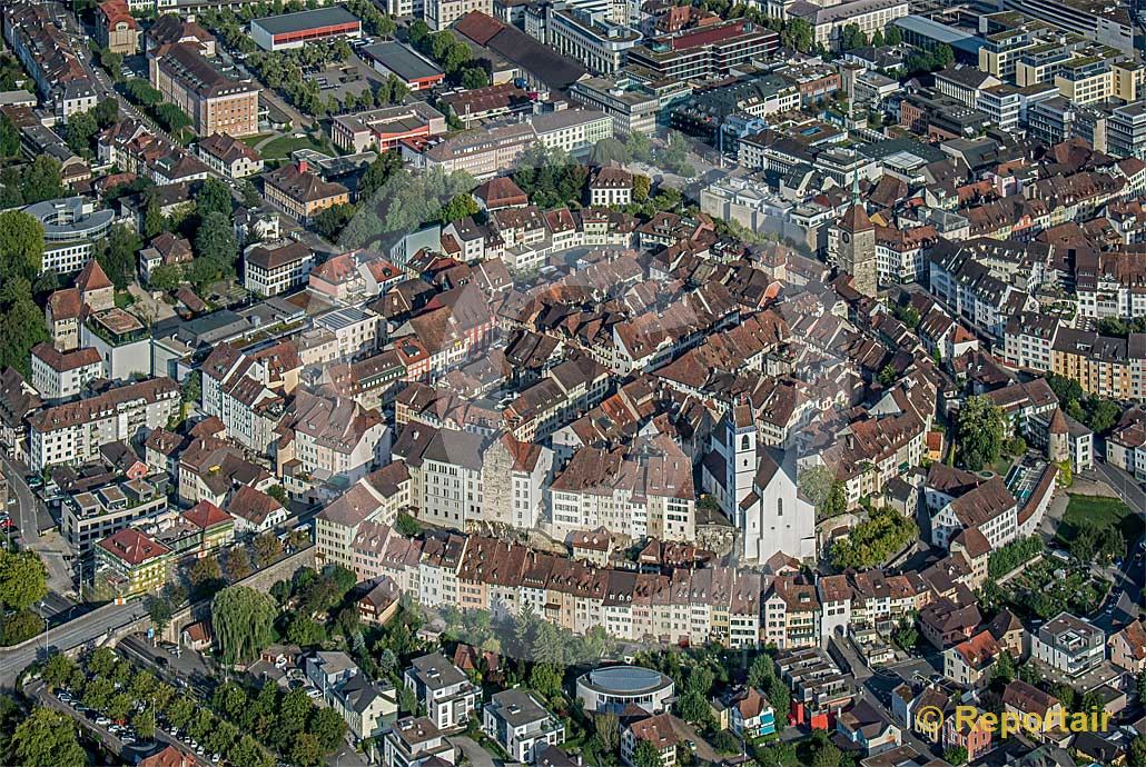 Foto: Altstadt Aarau.. (Luftaufnahme von Niklaus Wächter)