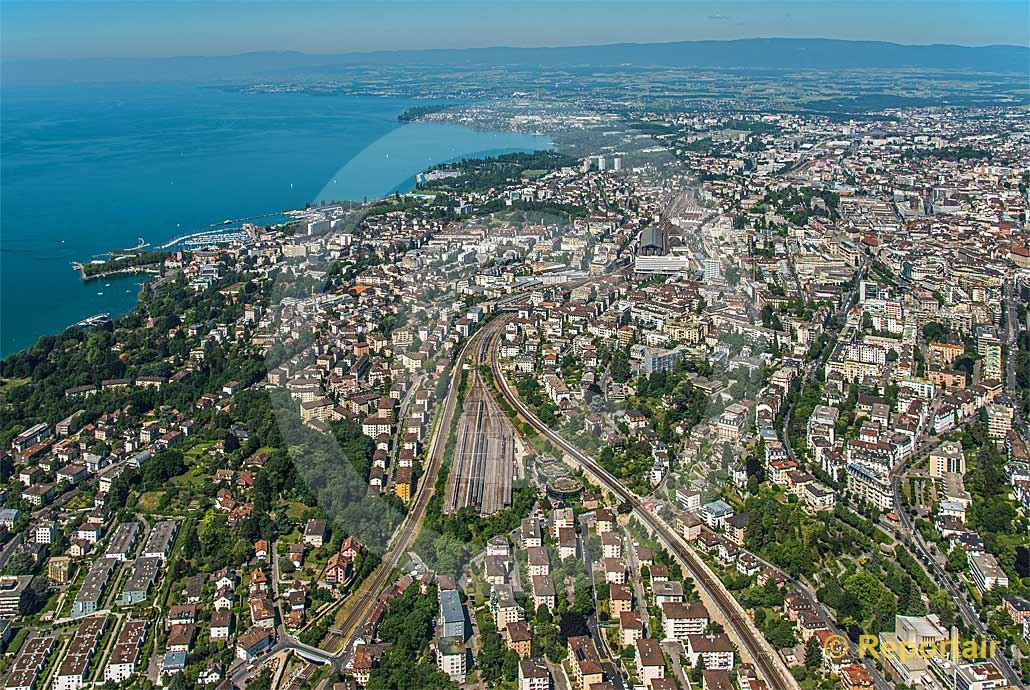 Foto: Lausanne.. (Luftaufnahme von Niklaus Wächter)