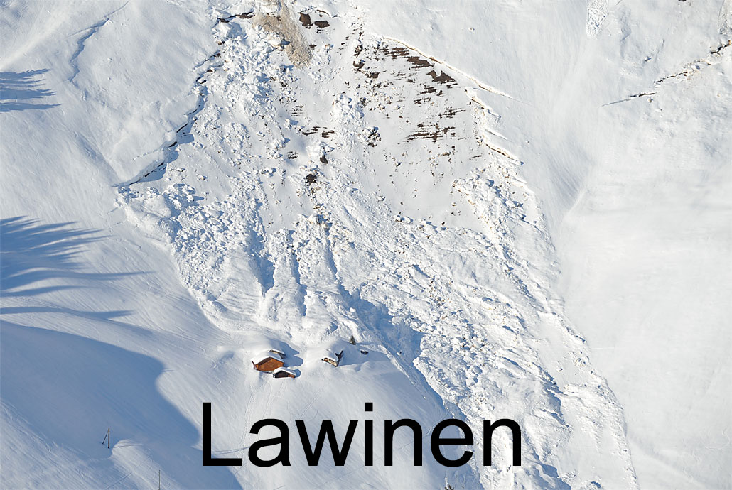 Foto: LAWINEN. (Luftaufnahme von Niklaus Wächter)