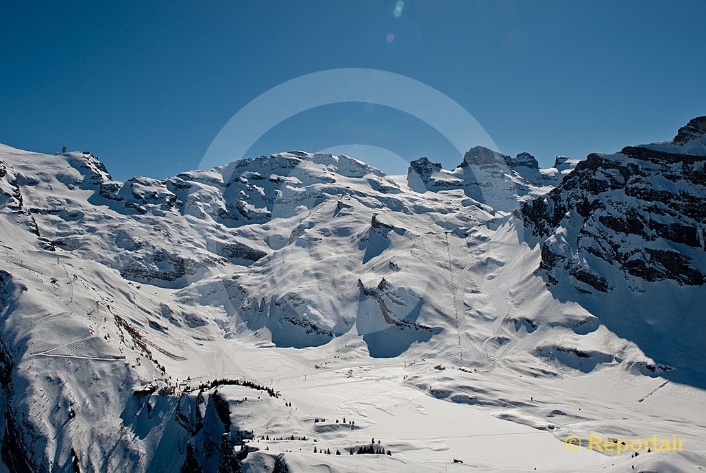 Foto: Der Titlis im Abendlicht. (Luftaufnahme von Niklaus Wächter)