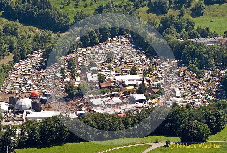 Foto: Open-Air in St.Gallen. (Luftaufnahme von Niklaus Wächter)