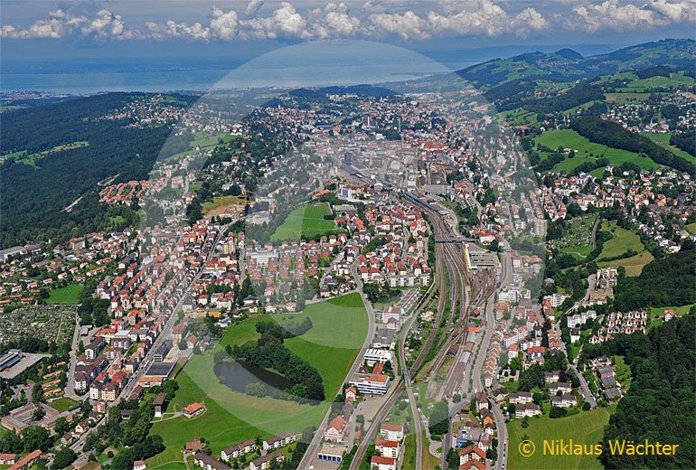 Foto: St.Gallen (SG). (Luftaufnahme von Niklaus Wächter)