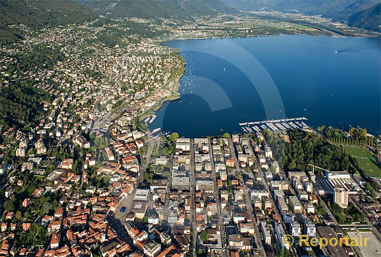 Foto: Locarno TI. (Luftaufnahme von Niklaus Wächter)