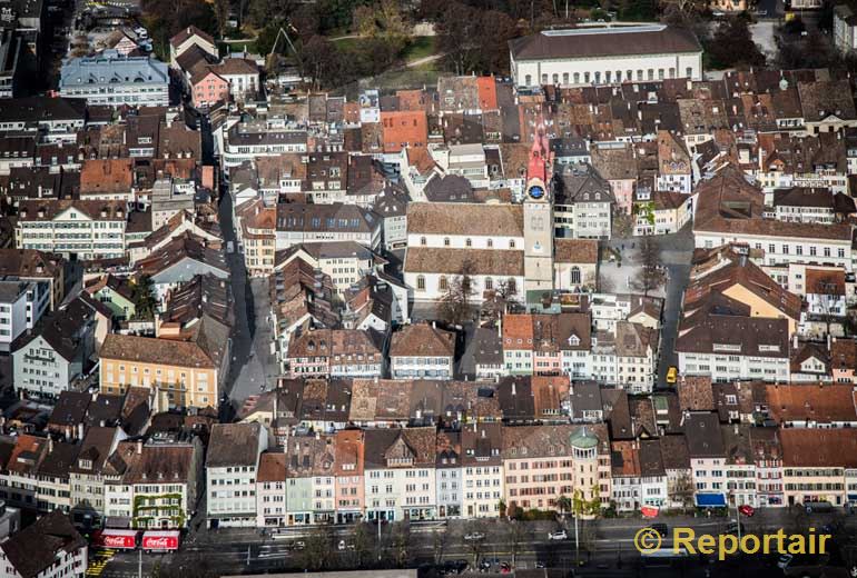 Foto: Die Altstadt von Winterthur ZH. (Luftaufnahme von Niklaus Wächter)