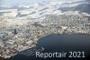 Luftaufnahme Kanton Zug/Stadt Zug/Zug im Schnee - Foto Zug 5945