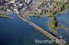 Luftaufnahme EISENBAHN/Rapperswil Bahnhof Seedamm - Foto Rapperswil 5695