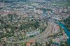 Luftaufnahme Kanton Bern/Thun/Thun Bahnhof - Foto Thun 6386