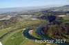 Luftaufnahme Kanton Bern/Aare bei Golaten - Foto Aare 3888