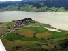 Luftaufnahme HOCHWASSER/Hochwasser in Gross SZ - Foto Unwetter GrossP6212125