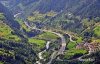 Luftaufnahme AUTOBAHNEN/A2 Gotthard-Nordportal - Foto Gotthardtunnel NordportalGotthardstau4mittel