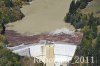 Luftaufnahme HOCHWASSER/Stausee Ferden VS - Foto Stausee Ferden Okt 2011 8261