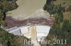 Luftaufnahme HOCHWASSER/Stausee Ferden VS - Foto Stausee Ferden Okt 2011 8263