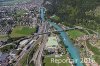 Luftaufnahme EISENBAHN/Interlaken Bahnhof - Foto Interlaken Bahnhof 6310