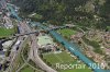 Luftaufnahme EISENBAHN/Interlaken Bahnhof - Foto Interlaken Bahnhof 6312