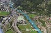 Luftaufnahme EISENBAHN/Interlaken Bahnhof - Foto Interlaken Bahnhof 6313