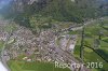 Luftaufnahme EISENBAHN/Sargans Bahnlinien - Foto Sargans 3356