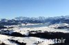 Luftaufnahme SEEN/Sihlsee/Sihlsee im Winter - Foto Sihlsee 3125