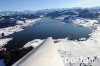 Luftaufnahme Kanton Schwyz/Sihlsee/Sihlsee im Winter - Foto Sihlsee 3128