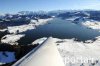 Luftaufnahme Kanton Schwyz/Sihlsee/Sihlsee im Winter - Foto Sihlsee 3129