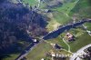 Luftaufnahme EISENBAHN/Bahn bei Spiez - Foto Bahnkreuzung bei Spiez 3228