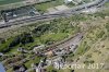 Luftaufnahme EISENBAHN/Ausserberg VS-Bahnstation - Foto Ausserberg Bahnstation 4191