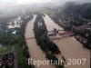 Luftaufnahme HOCHWASSER/Aarau - Foto Aarau Aug 2007 3156