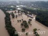 Luftaufnahme HOCHWASSER/Aarau - Foto Aarau Aug 2007 3165