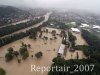 Luftaufnahme HOCHWASSER/Aarau - Foto Aarau Aug 2007 3168