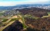 Luftaufnahme ATOMKRAFT/Uhwiesen Nagra-Sondierbohrungen - Foto Uhwiesen Nagra-SondierbohrungNagra Uhwiesen