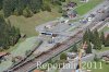 Luftaufnahme HOCHWASSER/Kandersteg Bahnhof - Foto Kandersteg Bahnhof Okt 8118