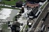 Luftaufnahme HOCHWASSER/Kandersteg Bahnhof - Foto Kandersteg Bahnhof Okt 8131