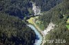 Luftaufnahme EISENBAHN/Rheinschlucht Bahnlinie GR - Foto Rheinschlucht 4096