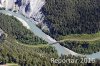 Luftaufnahme EISENBAHN/Rheinschlucht Bahnlinie GR - Foto Rheinschlucht 4100