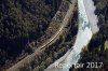 Luftaufnahme EISENBAHN/Rheinschlucht Bahnlinie GR - Foto Rheinschlucht 7340