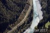 Luftaufnahme EISENBAHN/Rheinschlucht Bahnlinie GR - Foto Rheinschlucht 7341