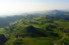 Luftaufnahme LANDWIRTSCHAFT/Menzingen Moraenenlandschaft - Foto Zuger Huegel 2078