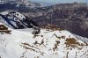 Luftaufnahme SCHNEEMANGEL/Flumserberg - Foto Flumserberg 9065