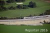 Luftaufnahme EISENBAHN/Bahn bei Holzhaeusern ZG - Foto Bahn bei Holzhaeusern 6089