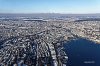 Luftaufnahme Kanton Zuerich/Stadt Zuerich - Foto Bearbeitet Zuerich im Winter 2649