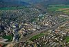 Luftaufnahme EISENBAHN/Delemont Bahnhof JU - Foto Delemont 9802