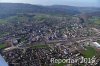 Luftaufnahme EISENBAHN/Delemont Bahnhof JU - Foto Delemont Bahnhof 9809