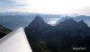 Luftaufnahme Kanton Schwyz/Mythen/Beide Mythen Stimmung - Foto MythenHerbstflug072klein