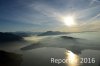 Luftaufnahme STIMMUNGEN/Ueber dem Zugersee - Foto Nebelstimmung 2033