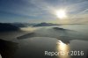 Luftaufnahme STIMMUNGEN/Ueber dem Zugersee - Foto Nebelstimmung 2034