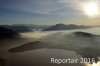 Luftaufnahme STIMMUNGEN/Ueber dem Zugersee - Foto Nebelstimmung 2037