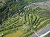 Luftaufnahme Kanton St.Gallen/Bad Ragaz/Golfplatz Bad Ragaz - Foto bearbeitet GolfplatzGolf Bad Ragaz 3344