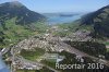 Luftaufnahme EISENBAHN/Goldau Bahnhof - Foto Goldau Bahnhof 6181