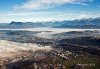 Luftaufnahme STIMMUNGEN/Luzern am Nebelmeer - Foto Bearbeitet Luzern 0743