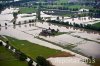 Luftaufnahme Kanton St.Gallen/Widnau Hochwasser 2013 - Foto WidnauHochwasser Widnau 9054