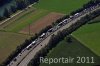 Luftaufnahme AUTOBAHNEN/A14 Stau bei Root - Foto Stau A4 4885